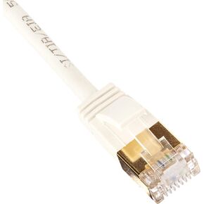 Monoprice SlimRun Cat6A Ethernet Patch Cable - Network Internet Cord - RJ45, Stranded, STP, Pure Bare Copper Wire, 36AWG, 2ft, Gray