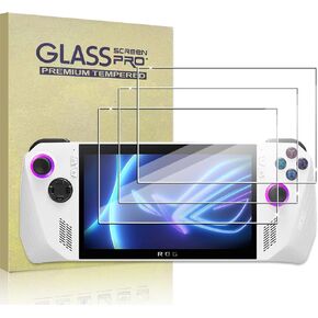 TQLGY 3 Pack Screen Protector for ASUS ROG Ally Handheld 7 inch 2023, Tempered Glass Screen Protector for ROG Ally, Transparent HD Clear, 9H Hardness, Anti-Scratch