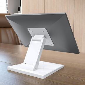 Vesa Monitor-Mount Stand Low Profile - Lay Flat Folding Monitor Stand With VESA 75x75 and 100x100 White