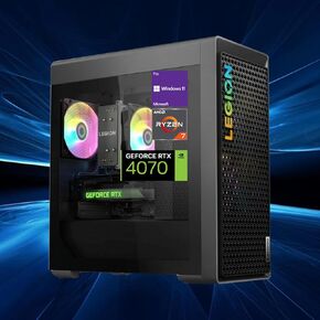 Lenovo Legion Ryzen 7 RTX 4070 Super Premium Gaming Desktop. AMD Ryzen 7 7700 (Beats Intel i7-13700H), RTX 4070 Super, 32GB DDR5 RAM, 1TB SSD, Wired KB & Mouse, Wi-Fi 6, Windows 11 Pro