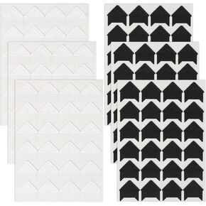 ملصقات ذاتية اللصق لزوايا الصور من MIDELONG، لونين من الورق الخالي من الأحماض، ملصقات تثبيت الصور على زوايا الصور لألبومات سجل القصاصات DIY، 6 أوراق/144 قطعة in Kuwait