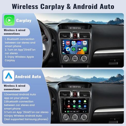 SIXWIN 1G+32G Android Car Stereo for Subaru Forester 2016 2017 2018 Navi إصدار راديو السيارة مع CarPlay اللاسلكي Android Auto Mirror Link Bluetooth FM GPS Navigation WiFi HiFi كاميرا احتياطية MIC in Saudi Arabia