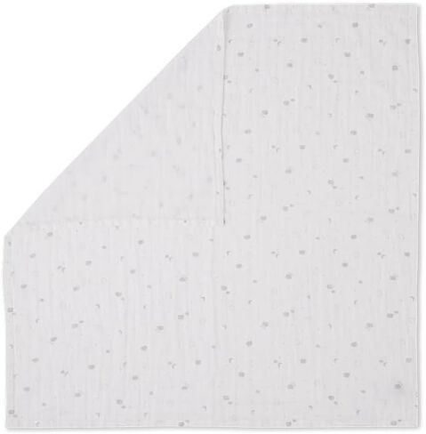 MORI Baby Boys and Girls Pre Washed Muslin Swaddle Cloth 110 x 110 cm in Blue - 100% Cotton Breathable Unisex Infant Receiving Blanket - Large in Saudi Arabia