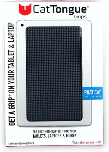 Phat Cat Tablet Grips by CatTongue Grips– Non-Abrasive Grip Tape Backing for Tablets & Laptops, Universal Non-Slip Grip with No Added Bulk (America The Beautiful) in Saudi Arabia