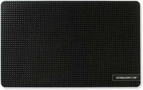 مقابض الكمبيوتر اللوحي Phat Cat من CatTongue Grips - دعامة شريط قبضة غير كاشطة للأجهزة اللوحية وأجهزة الكمبيوتر المحمولة، قبضة عالمية غير قابلة للانزلاق بدون حجم إضافي (شفاف) in Kuwait