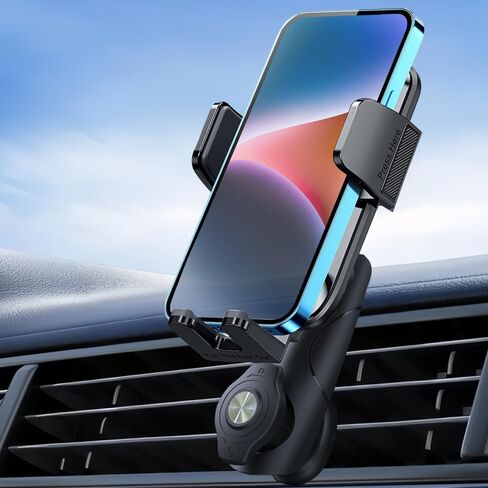 Car Phone Holder for Dashboard,360 Degree Rotation,Car Phone Mount Suitable for 4 to 7 inch smartphones, Multifunctional One Hand Operation Clip Design Phone Holder Compatible in Saudi Arabia