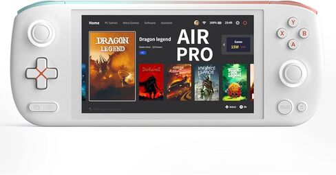 AYANEO Air PRO (AMD R5-5560U) - وحدة تحكم ألعاب كمبيوتر محمولة باليد 5.5 بوصة OLED Win 11 كمبيوتر محمول بشاشة تعمل باللمس وحدة تحكم ألعاب فيديو، وحدة معالجة مركزية AMD Ryzen 5 5560U كمبيوتر لوحي، ذاكرة وصول عشوائي 16 جيجابايت، تخزين 512 جيجابايت (أسود قطب in Kuwait