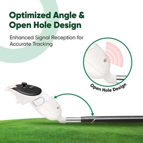 VR Golf Club Attachment for Meta Quest 2 Golf+ Accessories Realistic Swing Stick with Secure Controller Lock, Enhanced Compatibility (Left Conteroller, Quest 2) in Saudi Arabia