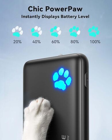 شاحن محمول INIU، أنحف بنك طاقة 10000 مللي أمبير في الساعة 22.5 وات PD، حزمة بطارية شحن عالية السرعة داخل وخارج USB C، بنك طاقة خارجي للهاتف متوافق مع iPhone 15 14 13 12 Samsung S22 S21 Google iPad إلخ in Kuwait