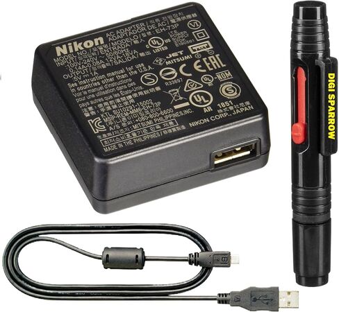 محول طاقة تيار متردد للشحن NIK0N EH-73P لكاميرات NIK0N DL وCOOLPIX مختارة (يتضمن كابل USB UC-E21) in Kuwait