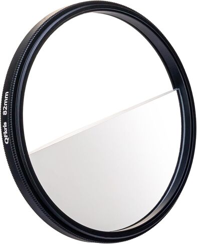77mm Half Moon Mist Cinematic Effect Filters, Black Pro Split Diopter Diffusion Effect Lens Filter for Camera Photography in Saudi Arabia