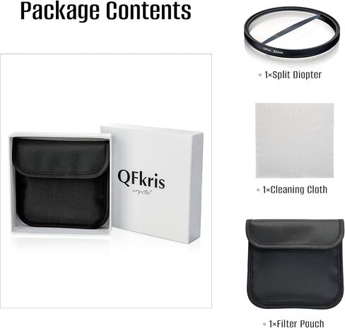 77mm Half Moon Mist Cinematic Effect Filters, Black Pro Split Diopter Diffusion Effect Lens Filter for Camera Photography in Saudi Arabia
