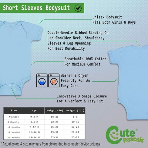 Cute Rascals Custom Baby Bodysuit I Love Hockey My Daddy Says So Cotton Boy & Girl Clothes in Saudi Arabia