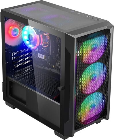هو. كمبيوتر مكتبي للألعاب Artist - AMD Ryzen 5 5600G 6 core 3.9 جيجا هرتز - 16 جيجا DDR4 3200 ميجا هرتز - 1 تيرابايت PCIe NVMe SSD - Windows 11 Pro، HDMI - كمبيوتر مكتبي - أبيض in Kuwait