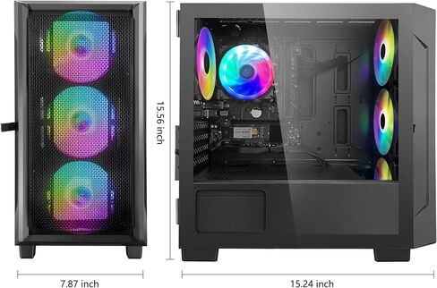 هو. كمبيوتر مكتبي للألعاب Artist - AMD Ryzen 5 5600G 6 core 3.9 جيجا هرتز - 16 جيجا DDR4 3200 ميجا هرتز - 1 تيرابايت PCIe NVMe SSD - Windows 11 Pro، HDMI - كمبيوتر مكتبي - أبيض in Kuwait
