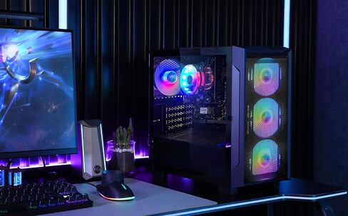 هو. كمبيوتر مكتبي للألعاب Artist - AMD Ryzen 5 5600G 6 core 3.9 جيجا هرتز - 16 جيجا DDR4 3200 ميجا هرتز - 1 تيرابايت PCIe NVMe SSD - Windows 11 Pro، HDMI - كمبيوتر مكتبي - أبيض in Kuwait