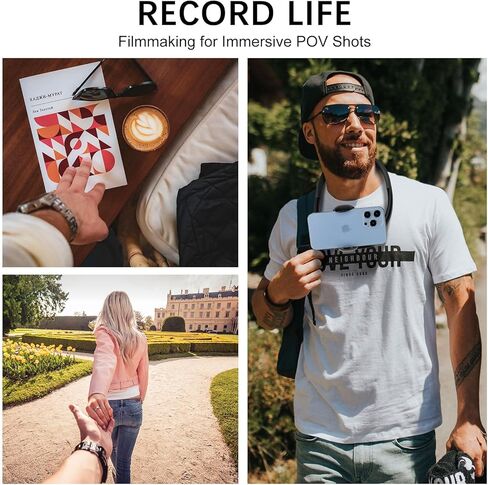 حامل هاتف خلوي B-Land للسرير، حامل هاتف مستلقي على الرقبة، حامل هاتف مرن بدون استخدام اليدين، حامل تسجيل فيديو POV/Vlog Selfie Mount للهاتف 4.7 بوصة - 6.7 بوصة in Kuwait