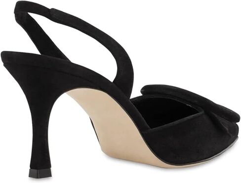 حذاء بكعب Slingback، حذاء نسائي بكعب ستيليتو بمقدمة مدببة وإبزيم صندل بكعب عالٍ مناسب للمكتب للسيدات وحفلات الزفاف in Kuwait