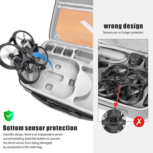 Avata Carrying Hard Case for DJI Avata FPV, Portable Travel Carrying Bag for DJI Aavat Drone Accessories(Compatible with DJI Goggles Integra, Goggles 2/V2, NOT for Avata 2) in Saudi Arabia