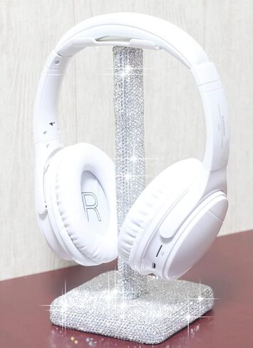 SH Luxury Rhinestones Headphone Stand Headset Holder Crystal (Black) in Saudi Arabia