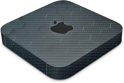 Carbon Fiber Skin Compatible with Apple Mac Mini M2 (2023) - Accident - Premium 3M Vinyl Protective Wrap Decal Cover - Easy to Apply | Crafted in The USA by MightySkins in Saudi Arabia
