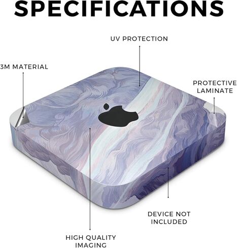 غلاف من ألياف الكربون متوافق مع Apple Mac Mini M2 (2023) - سداسي حمضي - غطاء لاصق واقٍ من الفينيل 3M ممتاز - سهل الاستخدام | صُنع في الولايات المتحدة الأمريكية بواسطة MightySkins in Kuwait