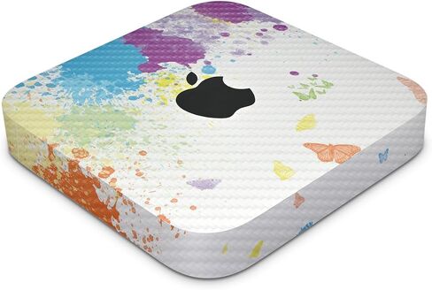 Carbon Fiber Skin Compatible with Apple Mac Mini M2 (2023) - Accident - Premium 3M Vinyl Protective Wrap Decal Cover - Easy to Apply | Crafted in The USA by MightySkins in Saudi Arabia