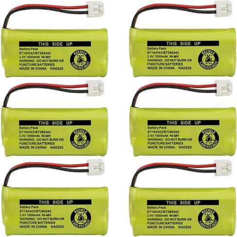 Kastar 1-Pack BT184342 / BT284342 Battery Replacement for GE 2-7951 27951EE1 27955 2-7955 27956 2-7956 27956FE1 28107 2-8107 28127 2-8127 28127FE2 28203 2-8203 28213 2-8213 28213EE1 28213EE2 28223 in Saudi Arabia