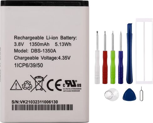 New Rechargeable Battery DBS-1350A Compatible with DBS-1350A 1ICP6/39/50 Doro 7050 7060 with Tools in Saudi Arabia