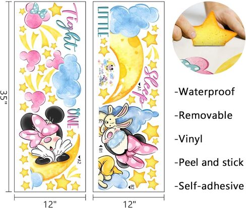 Mfault Dream Big Princess Wall Decals Stickers, Mermaid Decoration Nursery Girls Bedroom Art, Stars Toddlers Kids Playroom Living Room Home Decor in Saudi Arabia