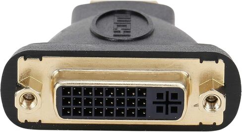 محول فيديو رقمي أنثى من Rosewill باللون الأسود HDMI Male إلى Dual Link DVI-I(24+5) أنثى، مطلي بالذهب، M-F - (EA-AD-HDMI2DVI-MF) in Kuwait
