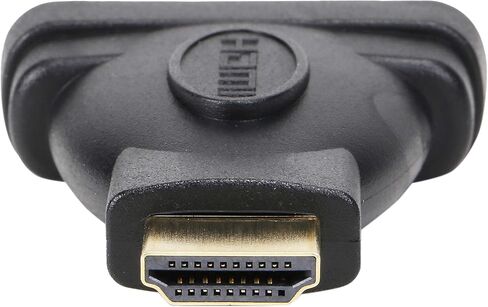 محول فيديو رقمي أنثى من Rosewill باللون الأسود HDMI Male إلى Dual Link DVI-I(24+5) أنثى، مطلي بالذهب، M-F - (EA-AD-HDMI2DVI-MF) in Kuwait