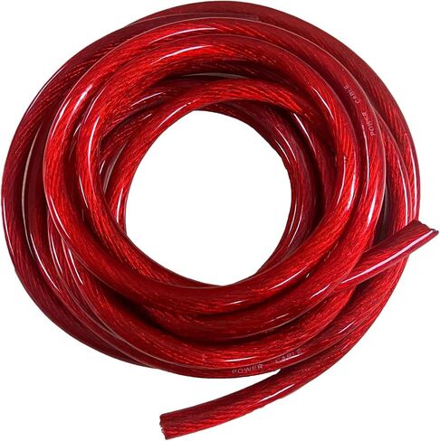 IMC Audio 8 Gauge CCA Power Red Wire Cable (10ft Red) Battery Cable Wire, Automotive, Car Audio Speaker Home Stereo System, RV Trailer, Amp Wiring 8 Guage Power Wire Cable for Car Audio in Saudi Arabia