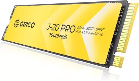 ORICO J20Pro 1 تيرابايت M.2 SSD PCIe Gen4x4 2280 NVMe M.2 3D NAND محرك الحالة الصلبة الداخلي، سرعة قراءة تصل إلى 7000 ميجابايت/ثانية -J20 Pro(1 تيرابايت) in Saudi Arabia