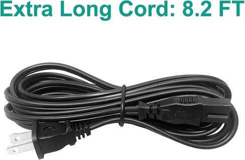 8.2ft استبدال سلك الطاقة لأخيه مشروع المدرج CE1100PRW CS5055PRW XR9500PRW XR9550PRW LB6800 آلة الخياطة 2 الشق الاستقطاب سلك الطاقة كابل التيار المتردد in Saudi Arabia