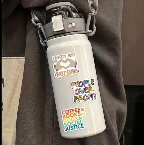 50Pcs Social Justice Stickers Pack Social Worker Stickers Social Work Values Stickers Women and Children Rights Stickers for Water Bottle Laptop Journal Stickers Social Workers Gift in Saudi Arabia