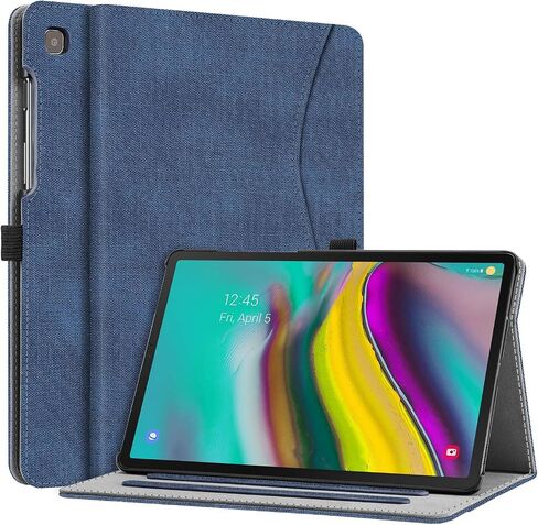 Fintie Case for Samsung Galaxy Tab S5e 10.5 2019 Model SM-T720/T725/T727, Multi-Angle Viewing Stand Cover with Pocket Auto Sleep Wake Feature, Black in Saudi Arabia