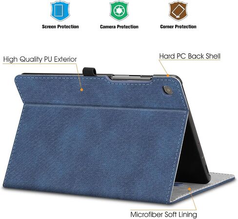 Fintie Case for Samsung Galaxy Tab S5e 10.5 2019 Model SM-T720/T725/T727, Multi-Angle Viewing Stand Cover with Pocket Auto Sleep Wake Feature, Black in Saudi Arabia