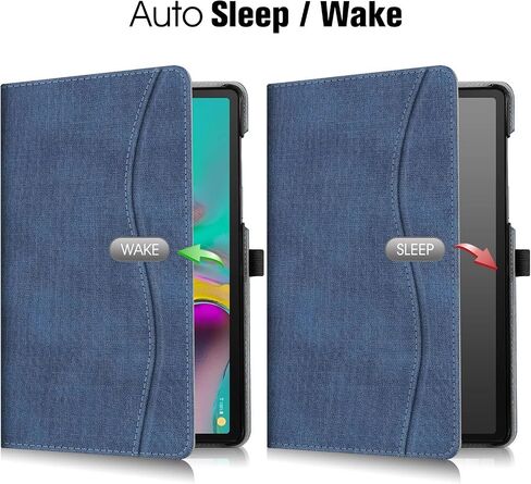 Fintie Case for Samsung Galaxy Tab S5e 10.5 2019 Model SM-T720/T725/T727, Multi-Angle Viewing Stand Cover with Pocket Auto Sleep Wake Feature, Black in Saudi Arabia