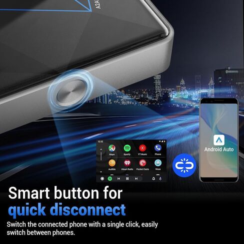 محول Android Auto اللاسلكي للسيارة A2Air Pro- Plug Play لسيارة Android Auto السلكية in Kuwait
