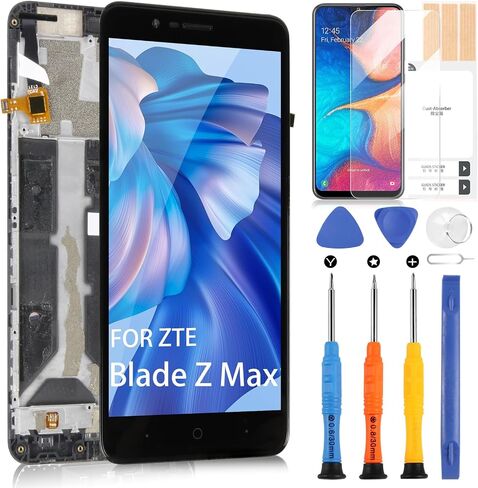 Screen Replacement for ZTE Blade Z Max Z982 6.0'' LCD Display Touch Digitizer Screen Glass Panel Full Assembly with Frame, Repair Tool Set in Saudi Arabia