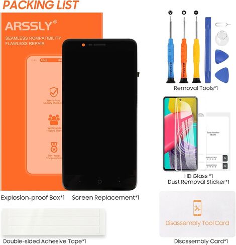 Screen Replacement for ZTE Blade Z Max Z982 6.0'' LCD Display Touch Digitizer Screen Glass Panel Full Assembly with Frame, Repair Tool Set in Saudi Arabia
