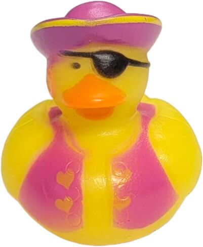 Pink Pirate Rubber Ducks | 12 Pack | Ducky Party Favors in Saudi Arabia