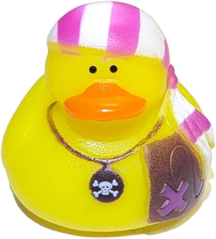 Pink Pirate Rubber Ducks | 12 Pack | Ducky Party Favors in Saudi Arabia
