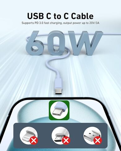 USB C Charger for Google Pixel 9/9 Pro/9 Pro XL/9 Pro Fold, 2Pack 20W Fast USB C Wall Charger Block with 3FT 6FT 10FT Long USB C to C Cable for Google Pixel 9/8/7/6/Pro/5/4/3 XL in Saudi Arabia