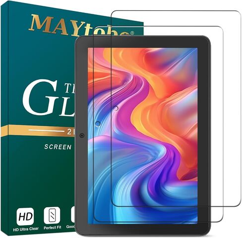 MAYtobe [2-Pack Screen Protector Designed for Amazon Fire HD 8 (2022/2020, 12th/10th) (8 Inch) Tempered Glass, No Bubbles, Scratch-Resistant, Easy to Instal in Saudi Arabia