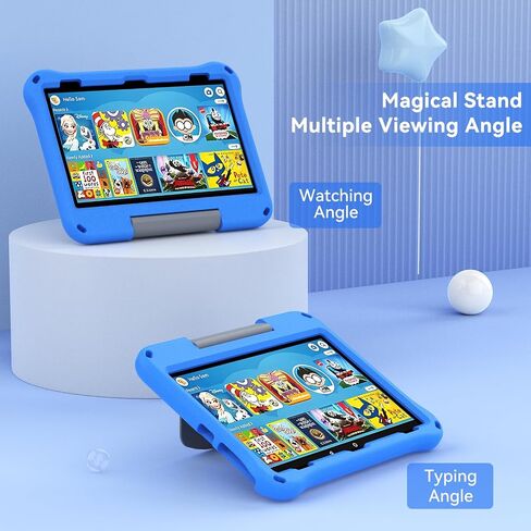 Fire Max 11 Tablet Case(13th Generation, 2023 Release), Amazon Kindle Fire Max 11 Case for Kids-Auorld Lightweight Shockproof EVA case with Handle Stand for Fire Max 11 Tablet - Blue in Saudi Arabia