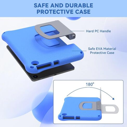 Fire Max 11 Tablet Case(13th Generation, 2023 Release), Amazon Kindle Fire Max 11 Case for Kids-Auorld Lightweight Shockproof EVA case with Handle Stand for Fire Max 11 Tablet - Blue in Saudi Arabia