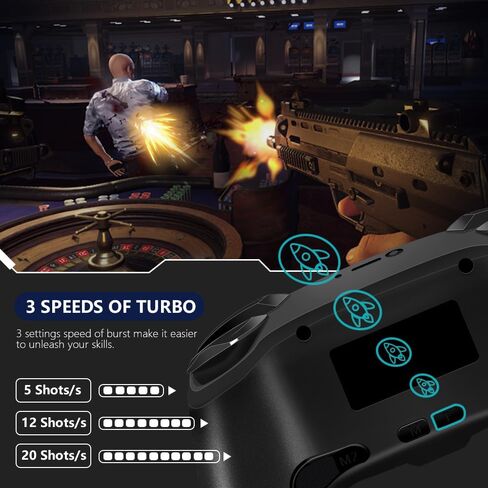 وحدة تحكم لاسلكية AceGamer لجهاز نينتندو سويتش/لايت/OLED/ويندوز، تصميم مخصص لوحدات تحكم نينتندو سويتش مع وظيفة الاستيقاظ/التربو/الاهتزاز/الأزرار الخلفية (أحمر وأزرق) in Saudi Arabia