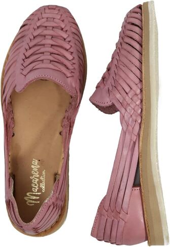 Sandals women Huarache Sandal Colorful Leather Mexican Style 3050 Flat in Kuwait